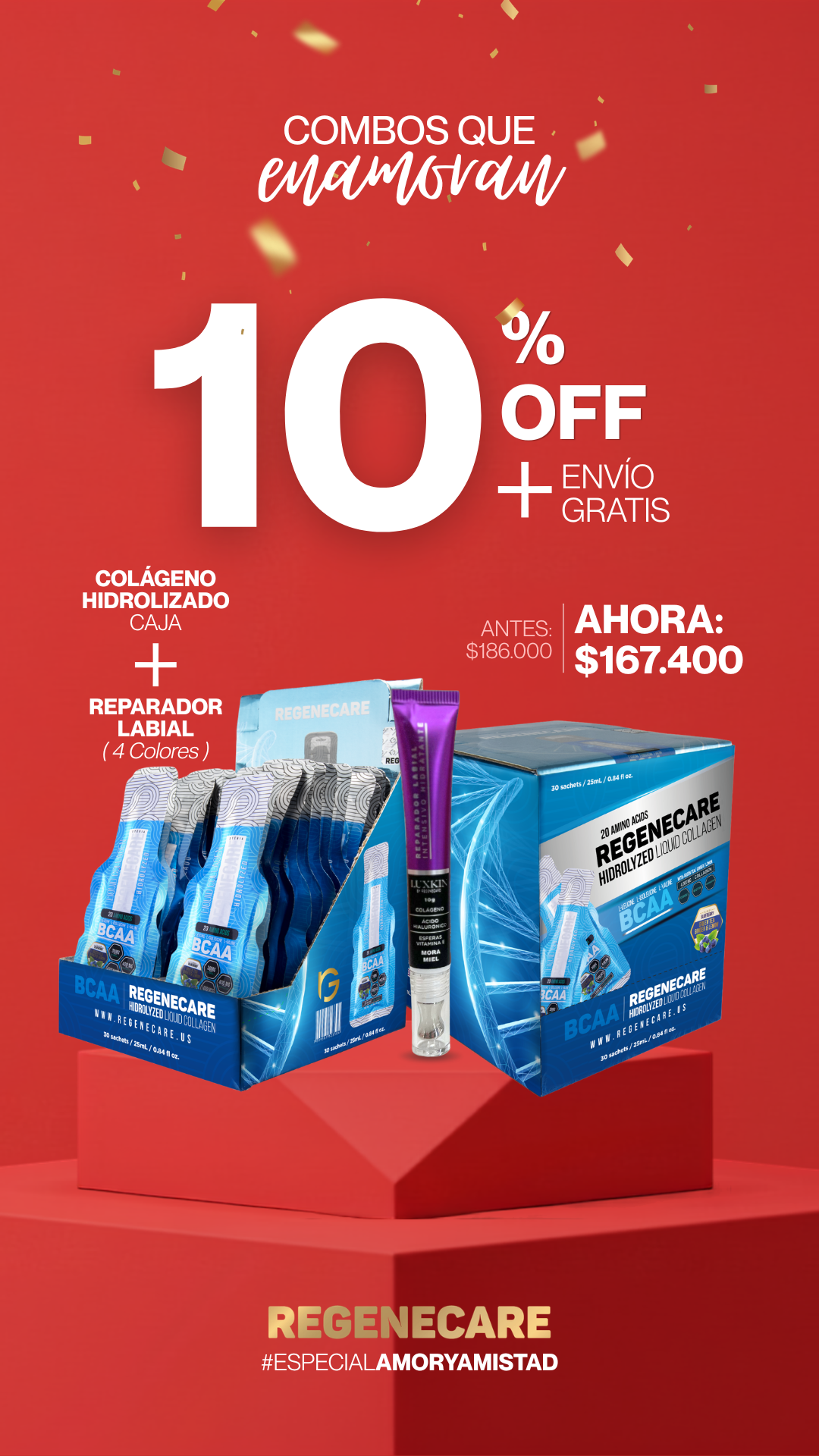 Colágeno Hidrolizado Sport Caja + Reparador Labial